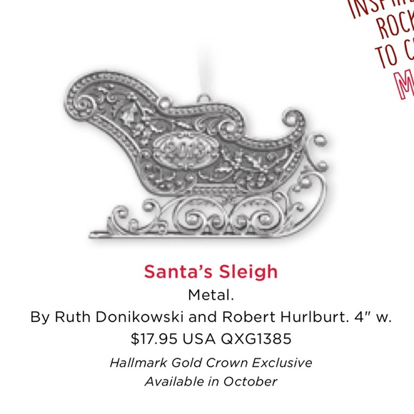 NIB Vintage 2013 Hallmark Santa’s Sleigh Ornament - Picture 10 of 10